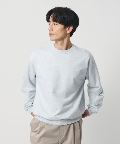 BEAUTY&YOUTH UNITED ARROWS（ビューティーアンドユースユナイテッドアローズ）の「金政メリヤス 36G クルーネック スウェット -MADE IN JAPAN-（スウェット・メンズ・ブラック/ライトブルー/ライトグレー・S/XL/L/M）」の9枚目の写真