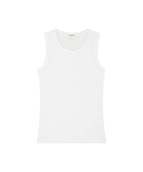 PROCESS(プロセス)の「Destroyed Logo Sleeveless - White(Tシャツ/カットソー・メンズ・その他・FREE)」の2枚目の写真