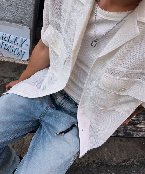 PROCESS(プロセス)の「Destroyed Logo Sleeveless - White(Tシャツ/カットソー・メンズ・その他・FREE)」の5枚目の写真
