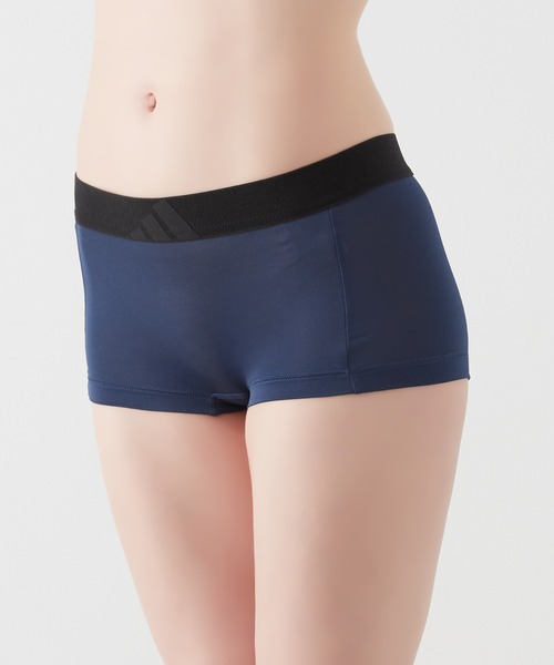 adidas（アディダス）の「adidas/アディダス ハーフショーツ 吸汗速乾（ショーツ・レディース・ブラック/ダークブルー/ブルー系その他・MEDIUM/LARGE）」の2枚目の写真