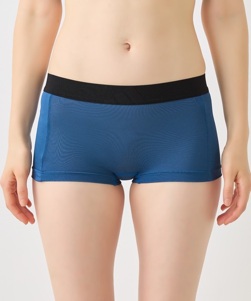 adidas（アディダス）の「adidas/アディダス ハーフショーツ 吸汗速乾（ショーツ・レディース・ブラック/ダークブルー/ブルー系その他・MEDIUM/LARGE）」の3枚目の写真