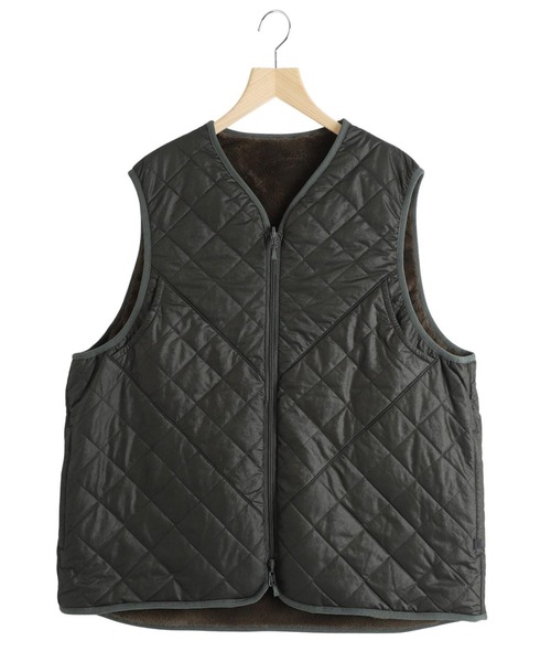 DAIWA PIER39（ダイワピア39）の「DAIWA PIER39 / ダイワ ピアサーティナイン：TECH REVERSIBLE BRITISH HUNTER FUR VEST：BJ-44025W[PIE]（その他アウター・メンズ・ダークグリーン・M/S）」の5枚目の写真
