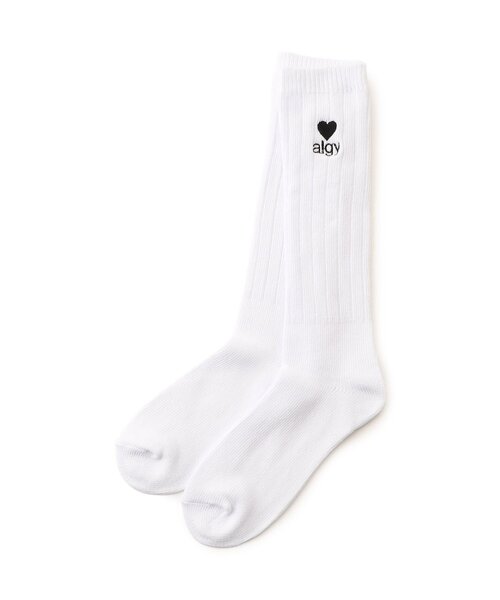 algy（アルジー）の「ハートalgyロゴルーズソックス（ソックス/靴下・キッズ・オフホワイト/ピンク/サックスブルー/ブラック・24/21）」の13枚目の写真