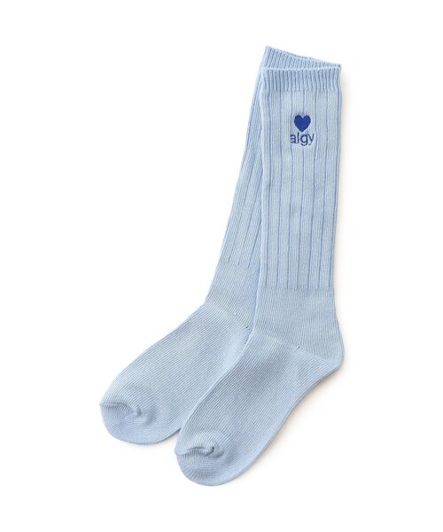 algy（アルジー）の「ハートalgyロゴルーズソックス（ソックス/靴下・キッズ・オフホワイト/ピンク/サックスブルー/ブラック・24/21）」の14枚目の写真