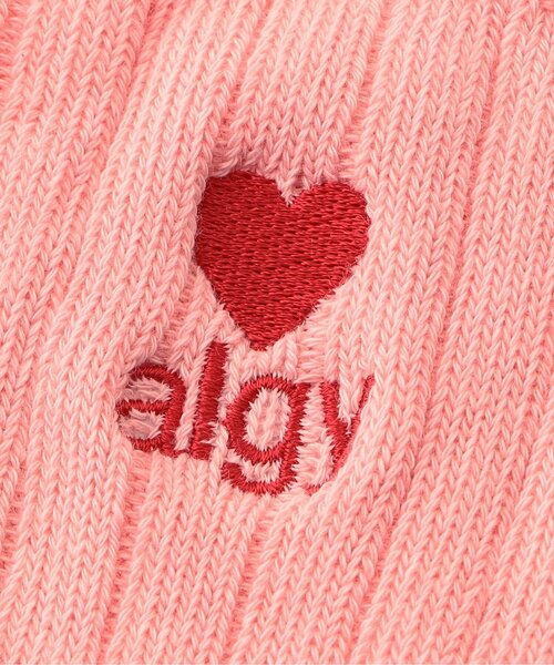 algy（アルジー）の「ハートalgyロゴルーズソックス（ソックス/靴下・キッズ・オフホワイト/ピンク/サックスブルー/ブラック・24/21）」の16枚目の写真