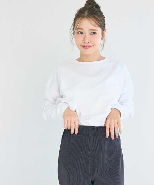 coca(coca)(コカ)の「ストレッチプリーツイージーフレアパンツ(その他パンツ・レディース・チャコール/ブラック/グレイッシュベージュ/A・L/M)」の9枚目の写真
