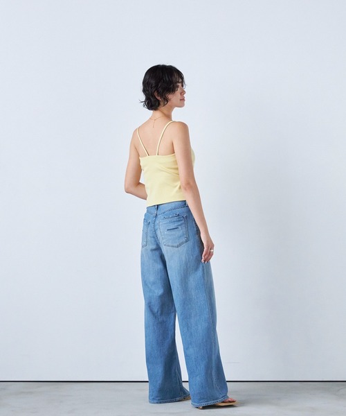 YANUK（ヤヌーク）の「Relax バギーストレート"MARY"（デニムパンツ・レディース・ライトブルー・L/M/S）」の3枚目の写真