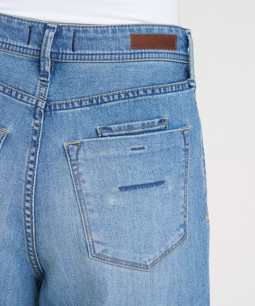 YANUK（ヤヌーク）の「Relax バギーストレート"MARY"（デニムパンツ・レディース・ライトブルー・L/M/S）」の10枚目の写真