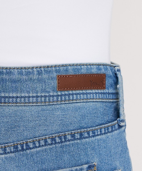 YANUK（ヤヌーク）の「Relax バギーストレート"MARY"（デニムパンツ・レディース・ライトブルー・L/M/S）」の11枚目の写真