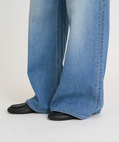 YANUK（ヤヌーク）の「Relax バギーストレート"MARY"（デニムパンツ・レディース・ライトブルー・L/M/S）」の12枚目の写真