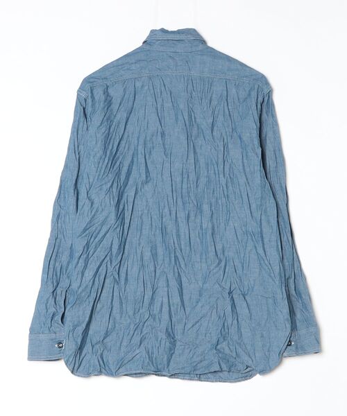 orSlow(オアスロウ)の「orSlow/オアスロウ リラックスフィット シャンブレー ワークシャツ RELAX FIT CHAMBRAY WORK SHIRT(シャツ/ブラウス・メンズ・ブルー・2/3)」の2枚目の写真