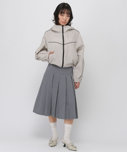 3.3 Field Trip (3.3フィールドトリップ)の「3.3 Field Trip/ナイロンジップフードブルゾン(ブルゾン・レディース・ホワイト/ネイビー・FREE)」の3枚目の写真