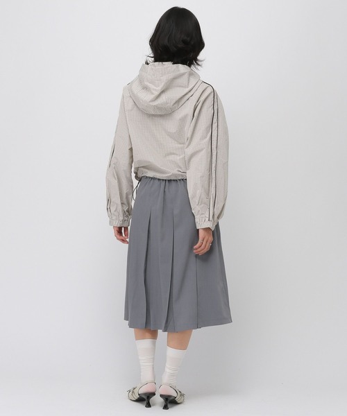 3.3 Field Trip (3.3フィールドトリップ)の「3.3 Field Trip/ナイロンジップフードブルゾン(ブルゾン・レディース・ホワイト/ネイビー・FREE)」の5枚目の写真