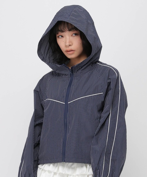 3.3 Field Trip (3.3フィールドトリップ)の「3.3 Field Trip/ナイロンジップフードブルゾン(ブルゾン・レディース・ホワイト/ネイビー・FREE)」の14枚目の写真