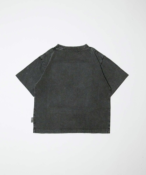 MAKE YOUR DAY（メイクユアデイ）の「製品染めひまわり半袖Tシャツ■80～140cm（Tシャツ/カットソー・キッズ・ベージュ/チャコールグレー・90/100/110/120/130/140/80）」の4枚目の写真