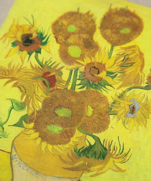 MAKE YOUR DAY（メイクユアデイ）の「製品染めひまわり半袖Tシャツ■80～140cm（Tシャツ/カットソー・キッズ・ベージュ/チャコールグレー・90/100/110/120/130/140/80）」の8枚目の写真