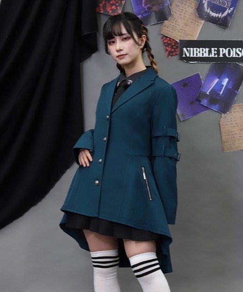 フィッシュテールロングジャケット（テーラードジャケット）｜NIBBLE