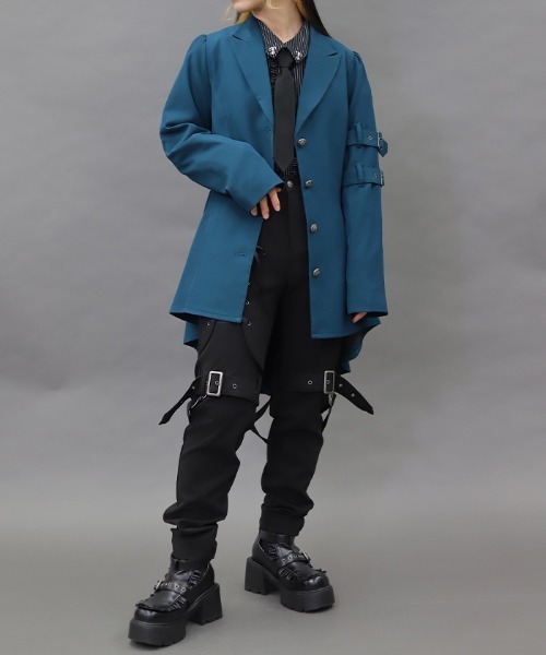 25ss チュールロングジャケット フィッシュテールロングジャケット（テーラードジャケット）｜NIBBLE
