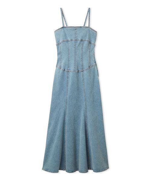 LILY BROWN（リリーブラウン）の「デニムキャミワンピース（ワンピース・レディース・ブルー/ライトブルー/カーキ・0/1）」の15枚目の写真