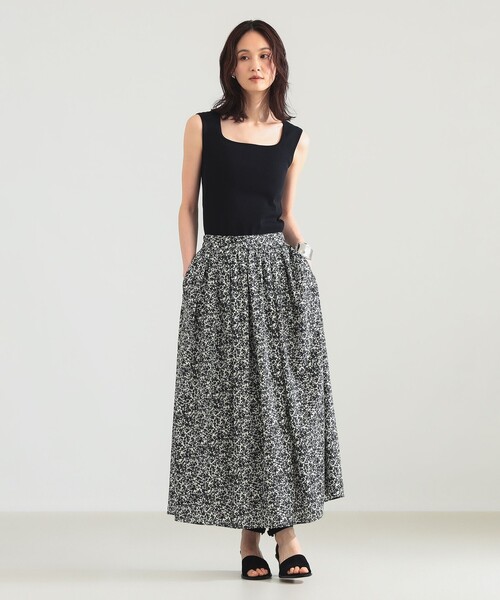 Demi-Luxe BEAMS(デミルクス ビームス)の「【8/6値下げ】プチフラワー プリント スカート(スカート・レディース・イエロー/ブラック・36/38)」の5枚目の写真