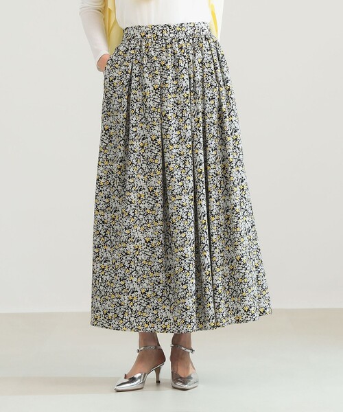 Demi-Luxe BEAMS(デミルクス ビームス)の「【8/6値下げ】プチフラワー プリント スカート(スカート・レディース・イエロー/ブラック・36/38)」の12枚目の写真