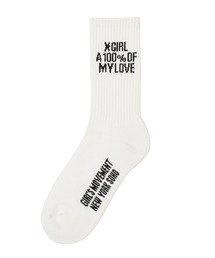X-girl | HEAVY BLOCK LOGO RIBBED SOCKS(ソックス/靴下)