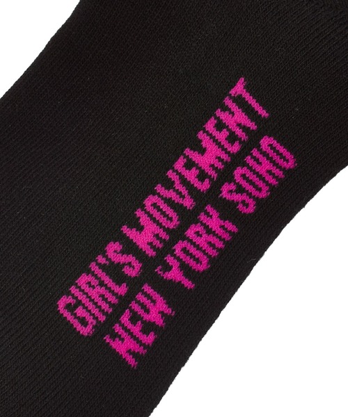 X-girl(エックスガール)の「HEAVY BLOCK LOGO RIBBED SOCKS(ソックス/靴下・レディース・ブラック/ホワイト・ONE SIZE)」の6枚目の写真