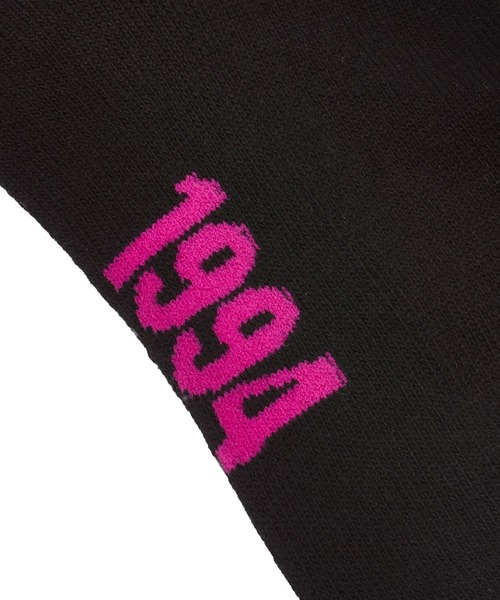 X-girl(エックスガール)の「HEAVY BLOCK LOGO RIBBED SOCKS(ソックス/靴下・レディース・ブラック/ホワイト・ONE SIZE)」の7枚目の写真