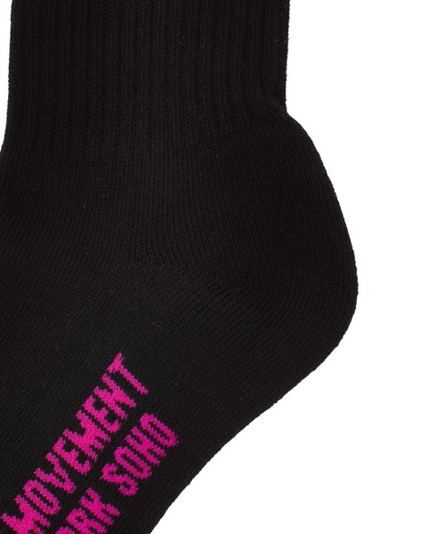 X-girl(エックスガール)の「HEAVY BLOCK LOGO RIBBED SOCKS(ソックス/靴下・レディース・ブラック/ホワイト・ONE SIZE)」の8枚目の写真