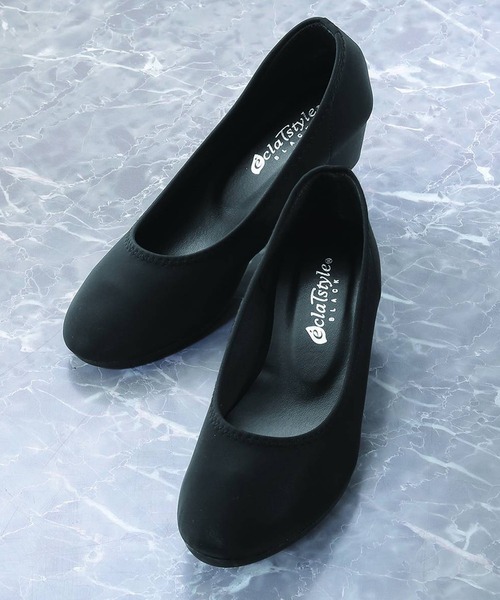 BACKYARD FAMILY(バックヤードファミリー)の「ecla T style BLACKフォーマルパンプス(パンプス・レディース・ブラック・22.5cm/23cm/23.5cm/24cm/24.5cm)」の1枚目の写真