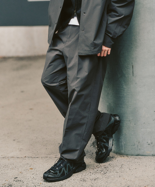 417 EDIFICE（フォーワンセブンエディフィス）の「【FREE MOTION】 イージーパンツ（スラックス・メンズ・カーキ/ブラック系その他/ベージュ・LARGE/MEDIUM/SMALL）」の6枚目の写真