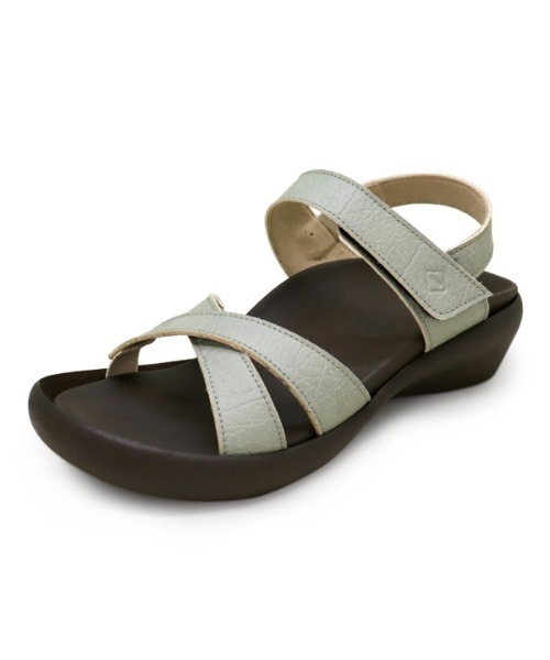 Regetta Canoe（リゲッタカヌー）の「RegettaCanoe フラットウェッジヒール バックベルト サンダル CJFW3519（サンダル・レディース・ブルー/ブラック/アイボリー/マスタード・LL/L/M/S）」の3枚目の写真