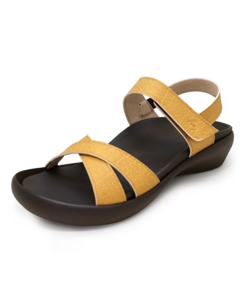 Regetta Canoe（リゲッタカヌー）の「RegettaCanoe フラットウェッジヒール バックベルト サンダル CJFW3519（サンダル・レディース・ブルー/ブラック/アイボリー/マスタード・LL/L/M/S）」の4枚目の写真