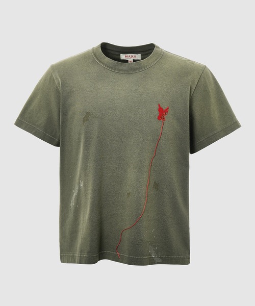 MASU(エムエーエスユー)の「WASTED RED ANGEL T-SHIRT(Tシャツ/カットソー・メンズ・ブラック/オリーブ/ホワイト・48/46)」の3枚目の写真