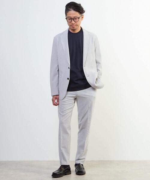 MEN'S MELROSE（メンズメルローズ）の「アクティブエアトラウザー(セットアップ可)（スラックス・メンズ・ネイビー/ライトグレー/ライトブラウン・3/4/5/2）」の21枚目の写真