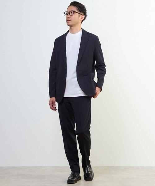 MEN'S MELROSE（メンズメルローズ）の「アクティブエアトラウザー(セットアップ可)（スラックス・メンズ・ネイビー/ライトグレー/ライトブラウン・3/4/5/2）」の4枚目の写真