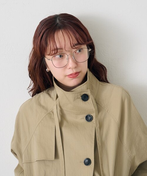 mystic（ミスティック）の「ダブルブリッジメガネ（メガネ・レディース・シルバー・ONE SIZE）」の2枚目の写真