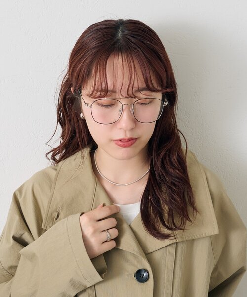 mystic（ミスティック）の「ダブルブリッジメガネ（メガネ・レディース・シルバー・ONE SIZE）」の3枚目の写真