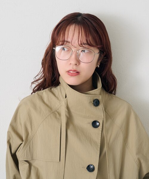 mystic（ミスティック）の「ダブルブリッジメガネ（メガネ・レディース・シルバー・ONE SIZE）」の4枚目の写真