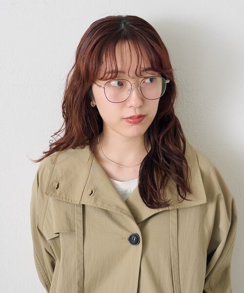 mystic（ミスティック）の「ダブルブリッジメガネ（メガネ・レディース・シルバー・ONE SIZE）」の5枚目の写真