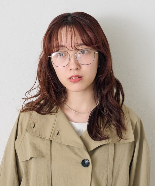 mystic（ミスティック）の「ダブルブリッジメガネ（メガネ・レディース・シルバー・ONE SIZE）」の6枚目の写真