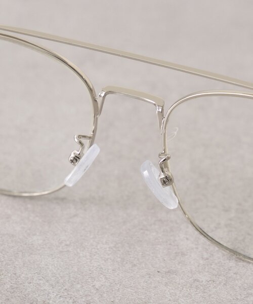 mystic（ミスティック）の「ダブルブリッジメガネ（メガネ・レディース・シルバー・ONE SIZE）」の14枚目の写真