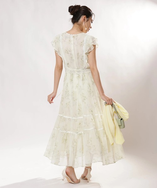 JUSGLITTY（ジャスグリッティー）の「ブーケプリントワンピース（ワンピース・レディース・ライトイエロー/ネイビー・0/1/2）」の19枚目の写真