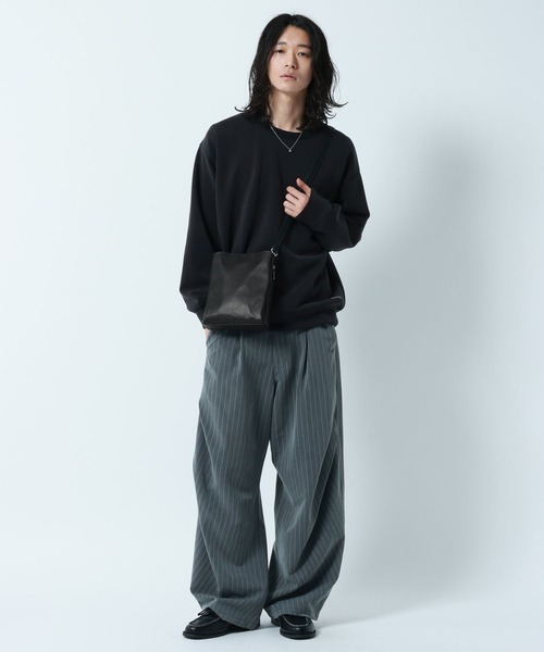 RAGEBLUE（レイジブルー）の「3Pocket Square Shoulder Bag/3ポケットスクエアショルダーバッグ（ショルダーバッグ・メンズ・ブラック/ダークブラウン/ダークグレー・FREE）」の8枚目の写真