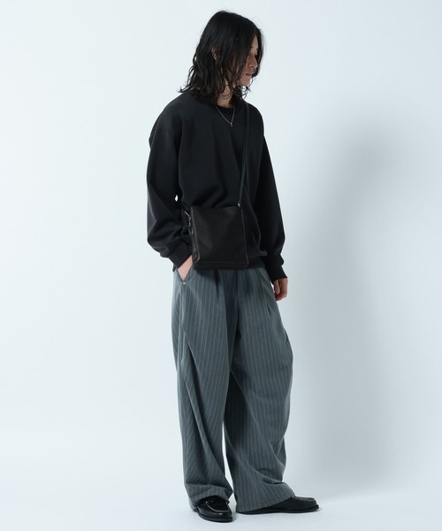 RAGEBLUE（レイジブルー）の「3Pocket Square Shoulder Bag/3ポケットスクエアショルダーバッグ（ショルダーバッグ・メンズ・ブラック/ダークブラウン/ダークグレー・FREE）」の7枚目の写真