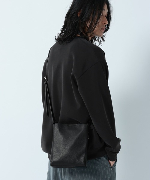 RAGEBLUE（レイジブルー）の「3Pocket Square Shoulder Bag/3ポケットスクエアショルダーバッグ（ショルダーバッグ・メンズ・ブラック/ダークブラウン/ダークグレー・FREE）」の5枚目の写真