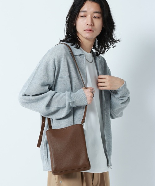 RAGEBLUE（レイジブルー）の「3Pocket Square Shoulder Bag/3ポケットスクエアショルダーバッグ（ショルダーバッグ・メンズ・ブラック/ダークブラウン/ダークグレー・FREE）」の21枚目の写真