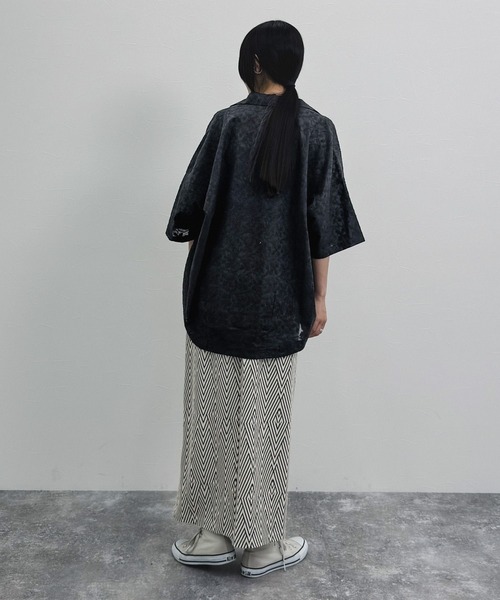niko and...（ニコアンド）の「[MODE NORM CORE] ジグザグナローマキシスカート（スカート・レディース・モカ/アイボリー/ブラック・LARGE/MEDIUM）」の16枚目の写真