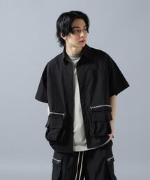 DANKE SCHON(�_���P�V�F�[��)�́yWEB&DEPOT����zDankeSchon/�_���P�V�F�[��/PTWILL ZIP CARGO S/S SHIRTS(�V���c/�u���E�X)