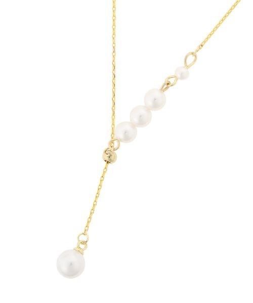 Edit Sheen（エディットシーン）の「2WAYパールスライドネックレス（ネックレス・レディース・ゴールド・FREE）」の3枚目の写真